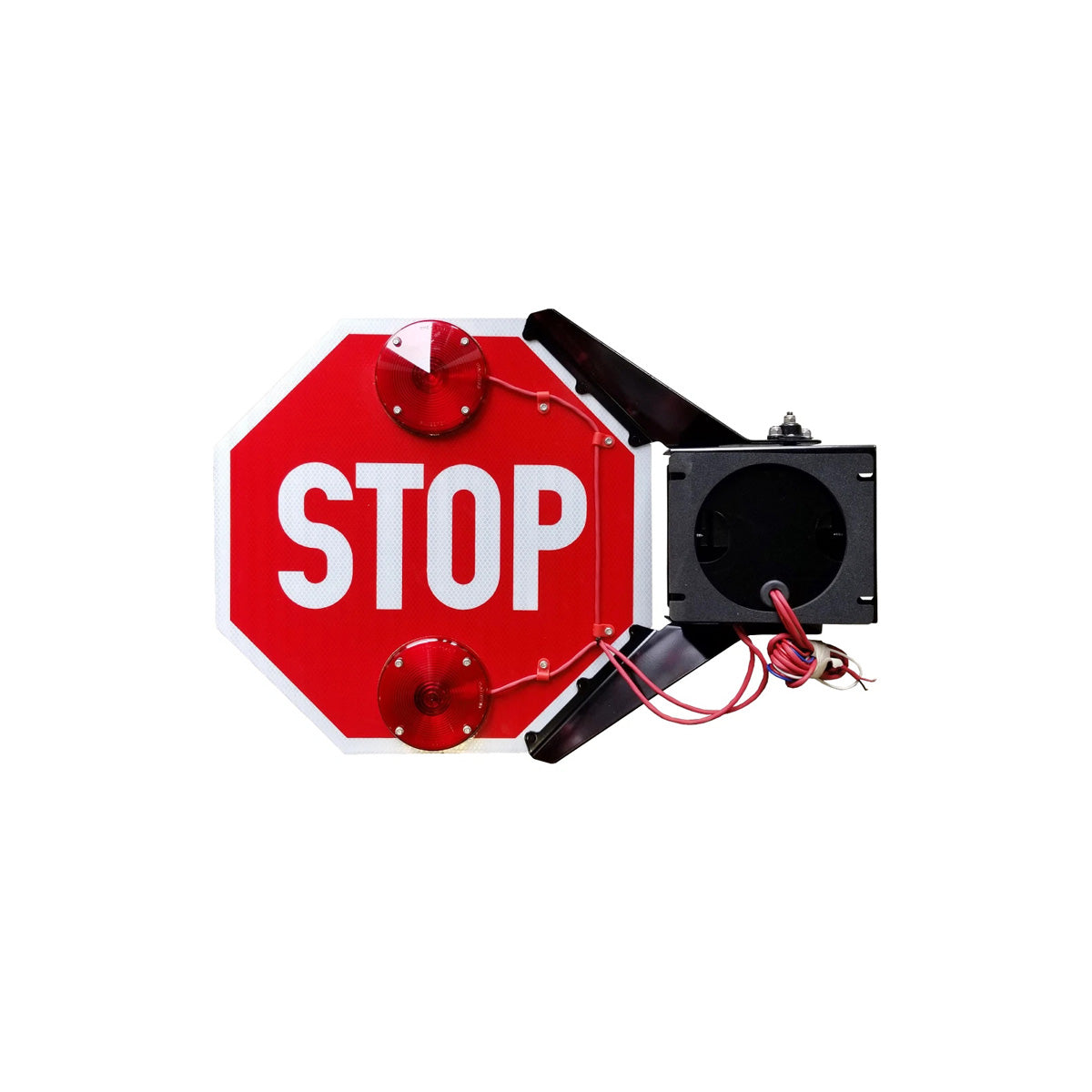 Electric stop arm for school bus safety