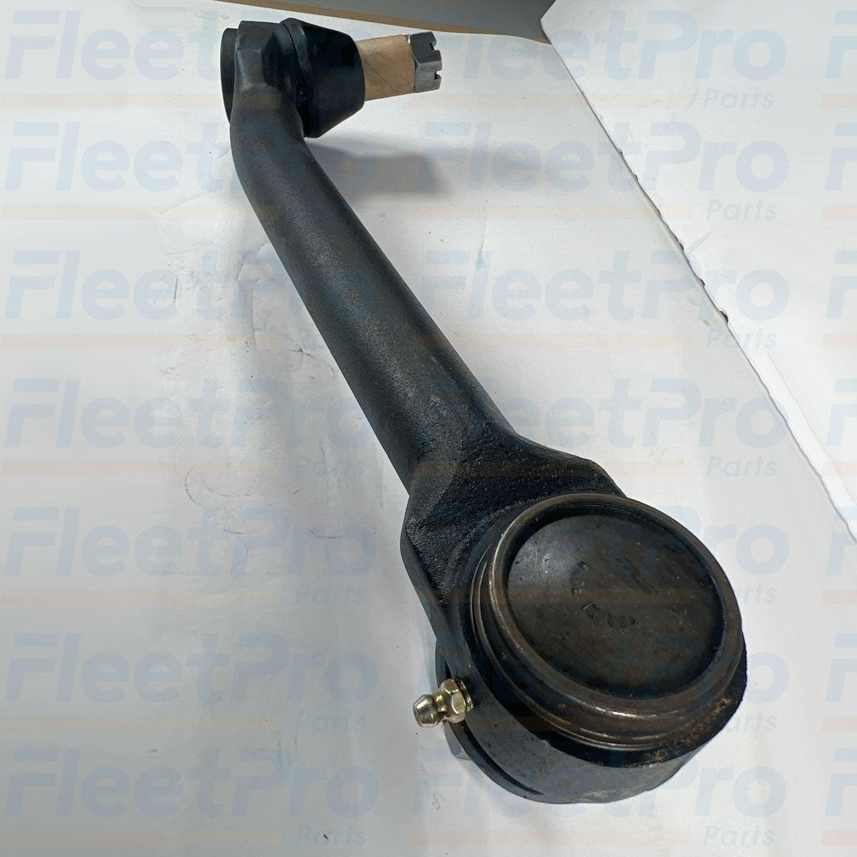 Close-up view of sealed ball joint socket and dust boot on Flagg DS1179 drag link