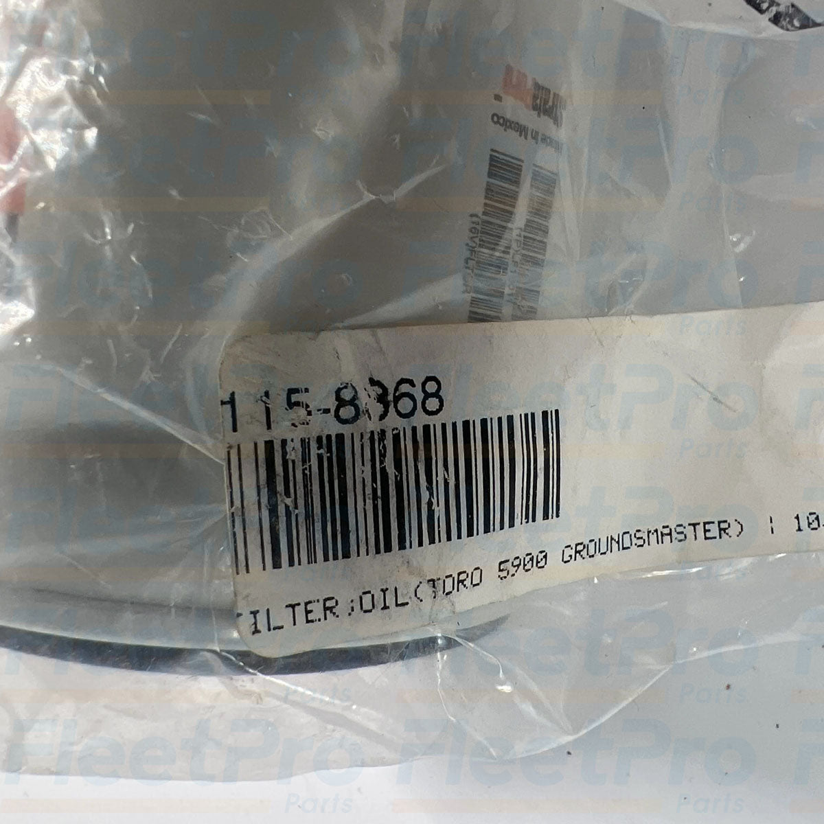 Factory retail box packaging and genuine Fleetguard Cummins Filtration product label for LF16011