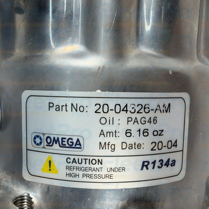 Heavy-duty replacement commercial truck air conditioning compressor Fleetrite part number FLTAC2004326AM