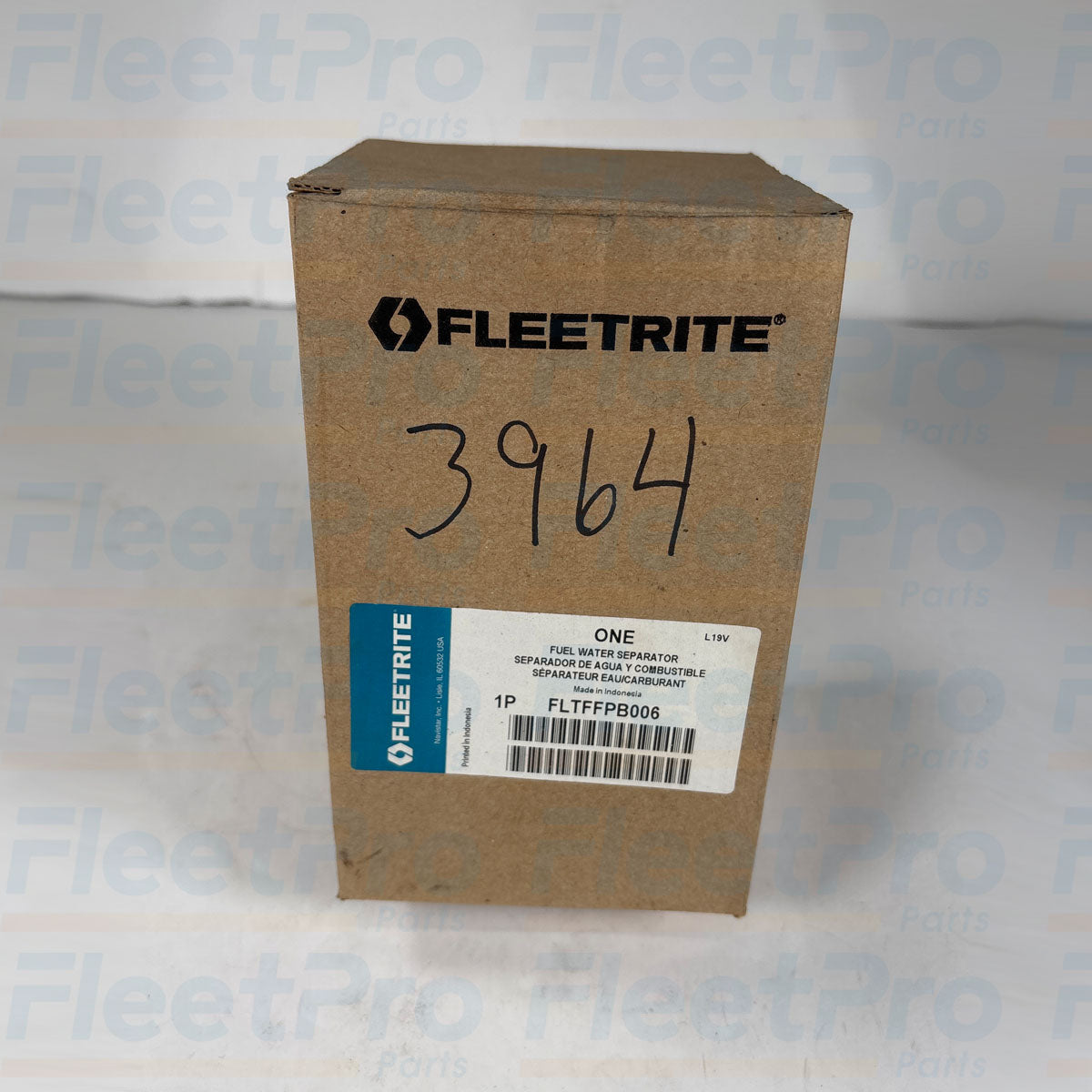 Factory retail packaging box and genuine Fleetrite part label for FLTFFPB006