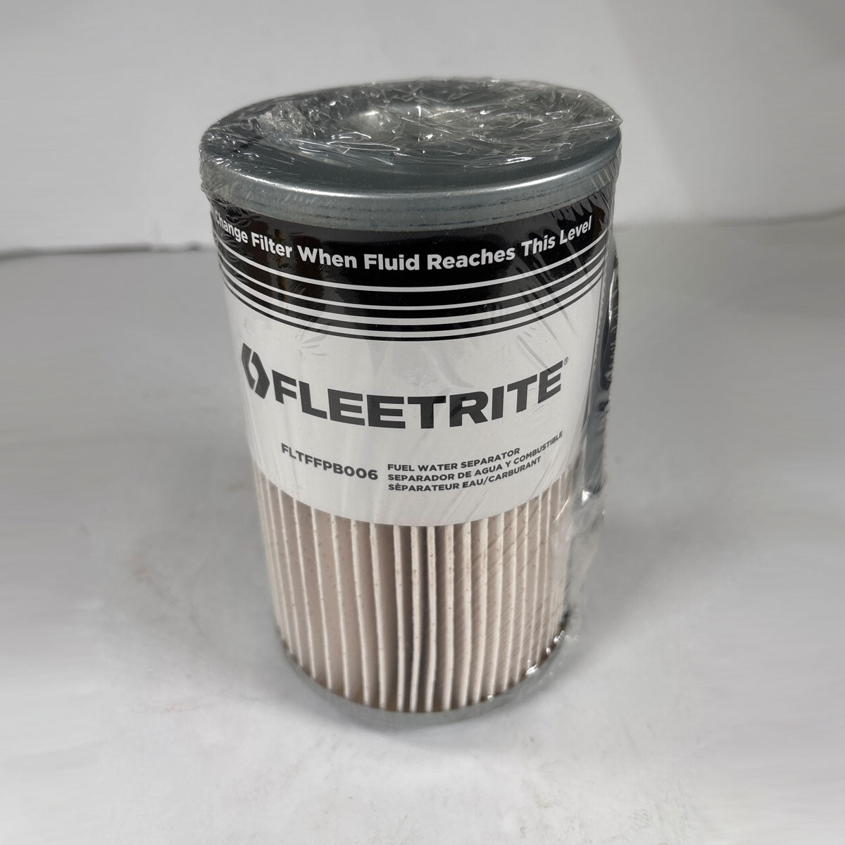 Genuine Fleetrite FLTFFPB006 heavy-duty diesel fuel water separator filter full front view