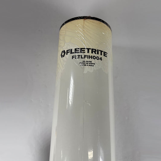 Genuine Fleetrite FLTLFIH004 heavy-duty diesel engine oil filter full front view
