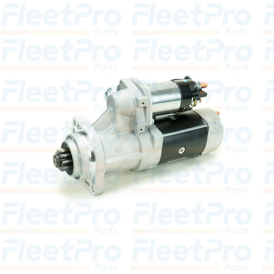 Front view of FLTST3806 12V 10-tooth starter (International / Fleetrite OEM style)