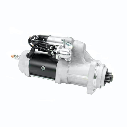 Side view of FLTST3806 starter showing housing and mounting surface