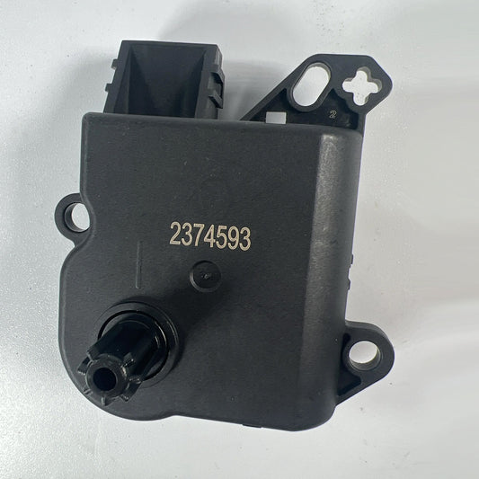 Four Seasons 73198KC open box HVAC recirculation door actuator front view showing output drive gear
