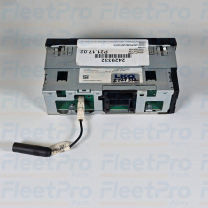 Back view of Freightliner radio 2429332 showing display and controls