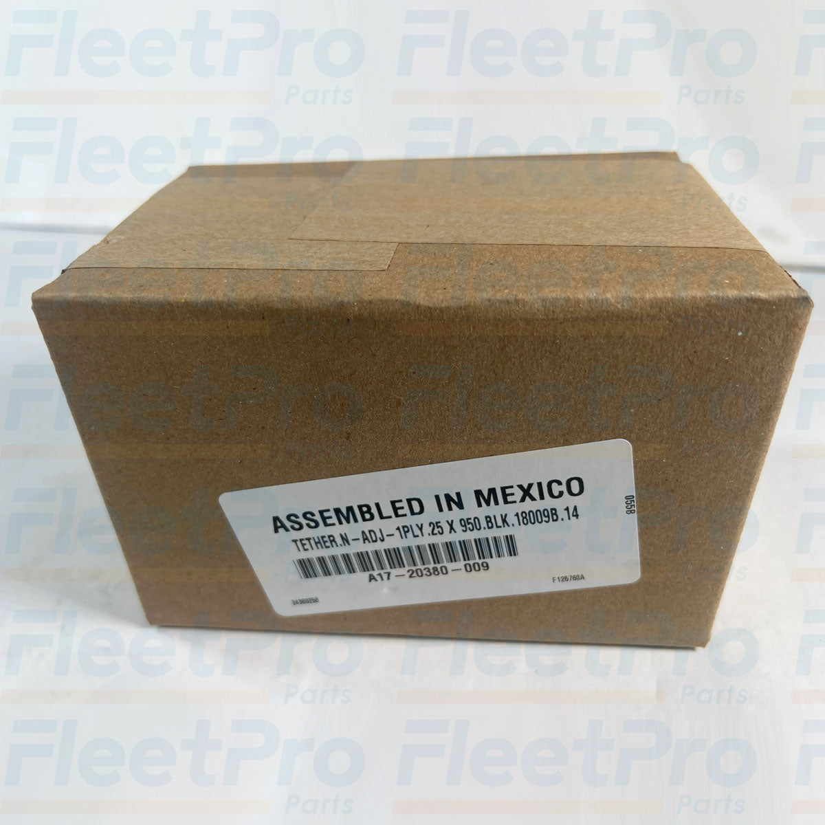 Flexible rubber elastomer body detail on Freightliner A17-20380-009 strap