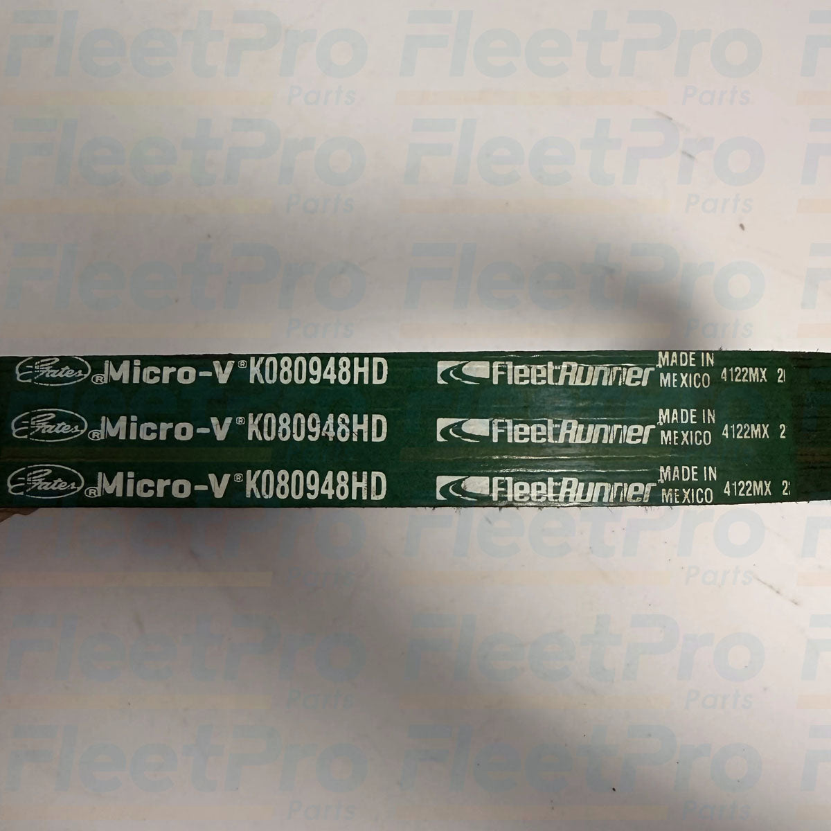 Gates K080948HD FleetRunner Green Stripe Belt