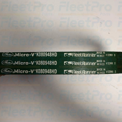 Gates K080948HD FleetRunner Green Stripe Belt