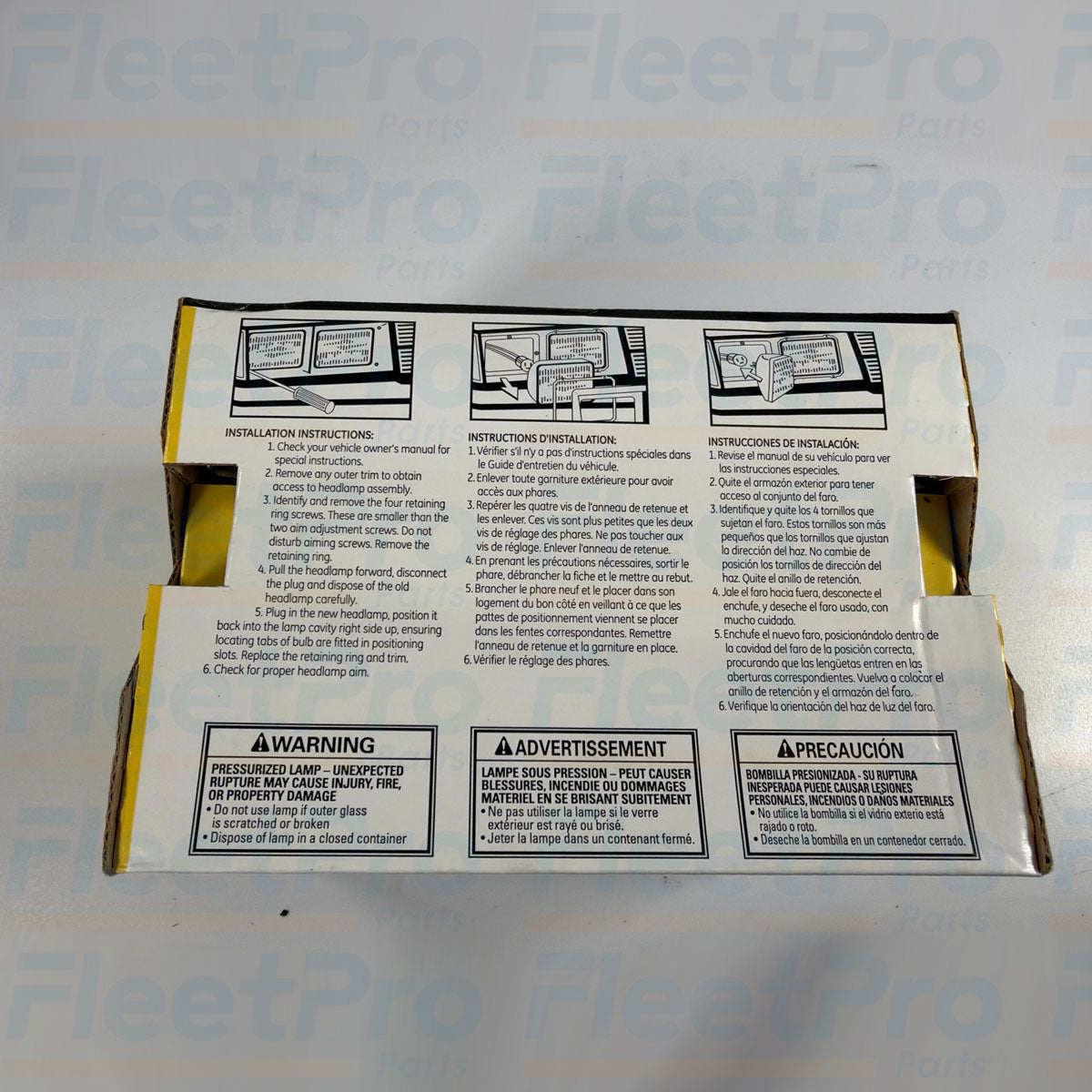 Factory retail box packaging and GE manufacturer product barcode label for H4656