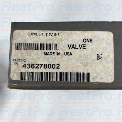 Genuine International 436278002 valve
