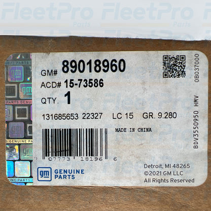 GM 89018960 temperature valve actuator assembly