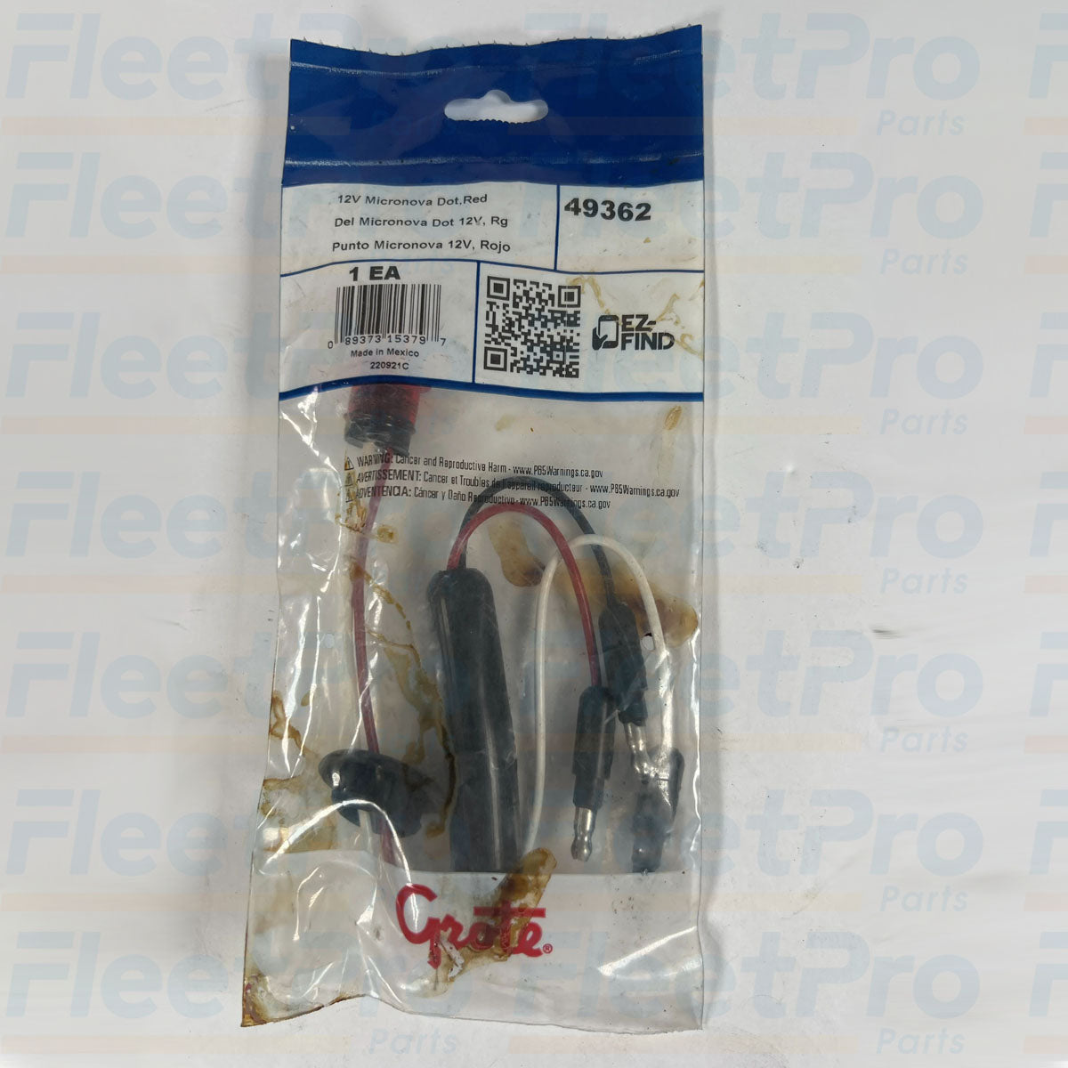 Grote 49362 MicroNova red LED clearance marker light