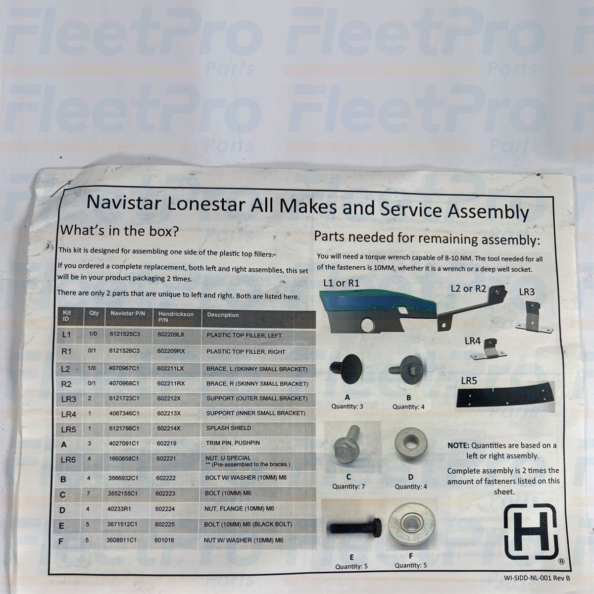 Heavy-duty International LoneStar plastic bumper fascia