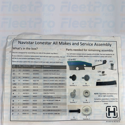 Heavy-duty International LoneStar plastic bumper fascia