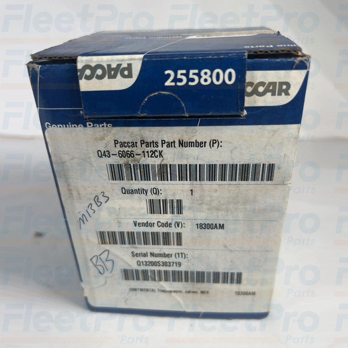 Heavy-duty commercial truck oil pressure gauge Paccar Q43-6066-112CK
