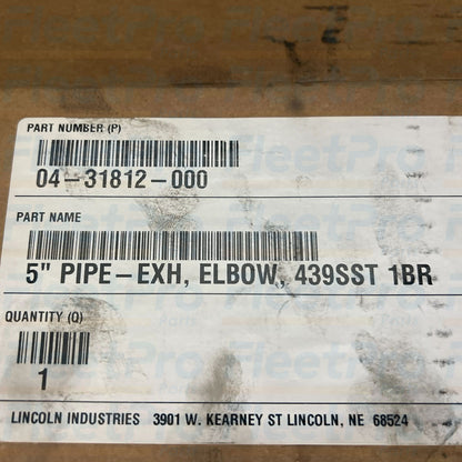 Heavy-duty commercial truck exhaust elbow Freightliner 04-31812-000