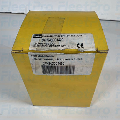 Commercial heavy-duty truck fluid control solenoid valve Parker C4H940DC147C