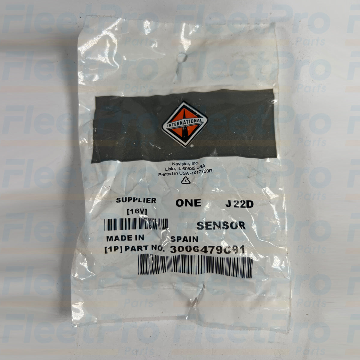 Heavy duty truck temperature sensor 3006479C91