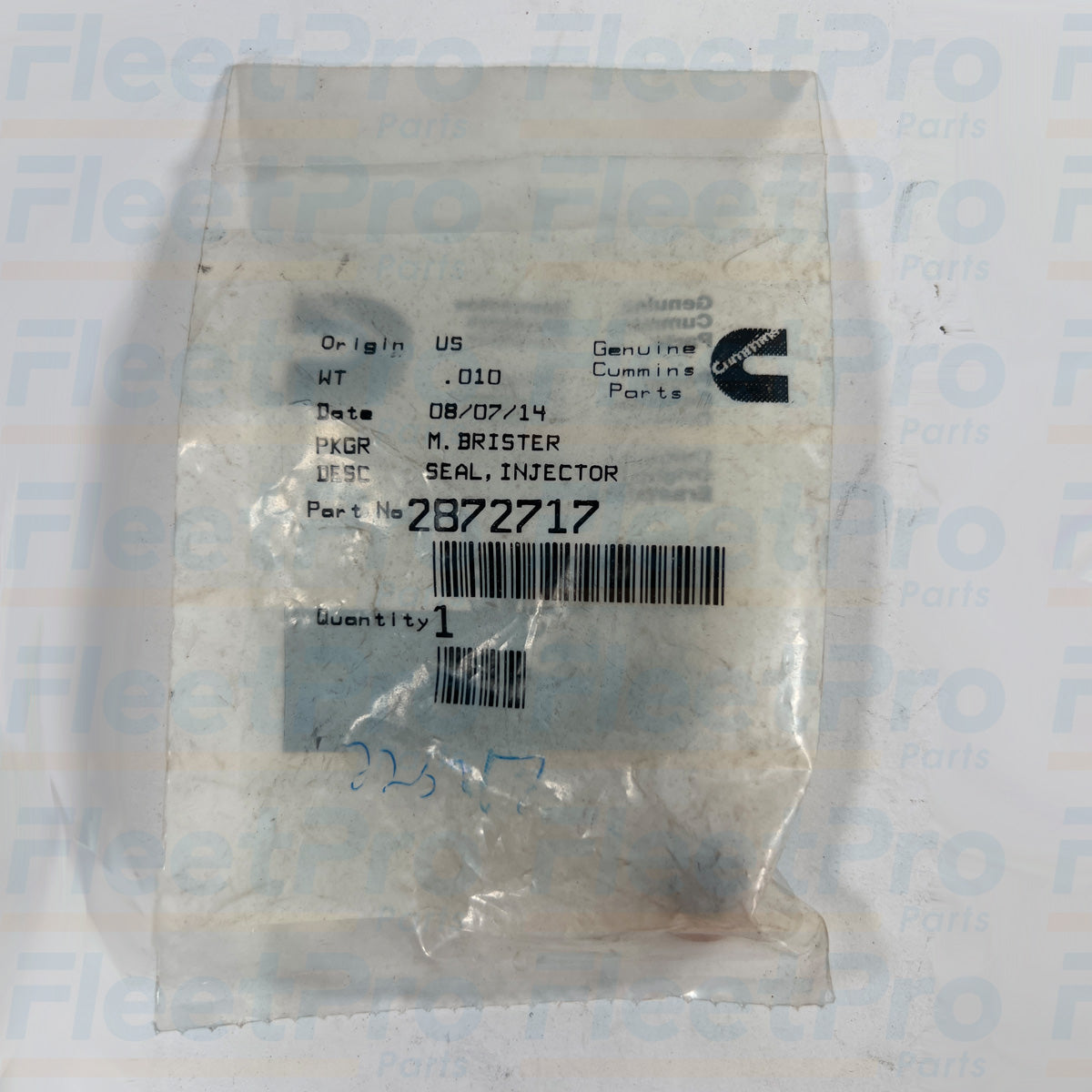 High pressure injector seal Cummins