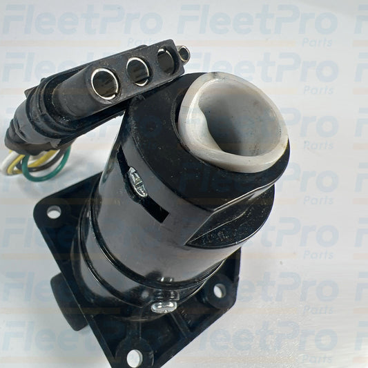 Close-up view of solid brass pin terminal sockets on Hopkins T176709 connector