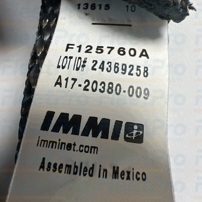 Catch mechanism and latch end of IMMI A17-20380-009 hood strap