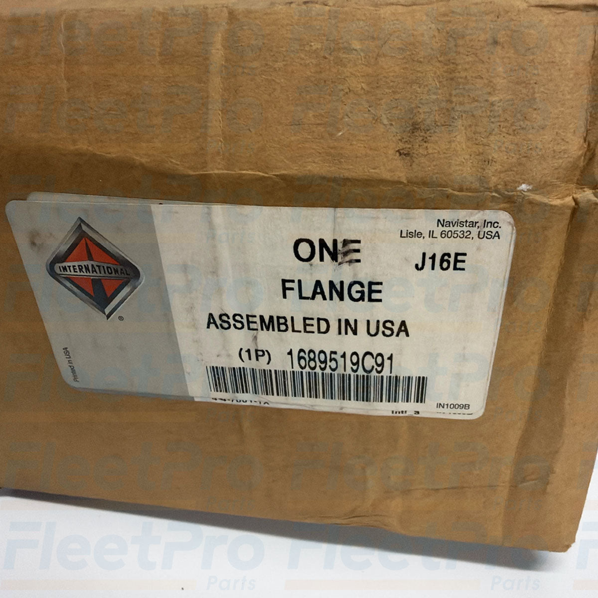 Factory box packaging and genuine Navistar manufacturer part label for 1689519C91