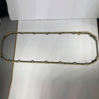 Genuine International 1836197C1 heavy-duty diesel engine oil pan gasket full layout view in no box packaging