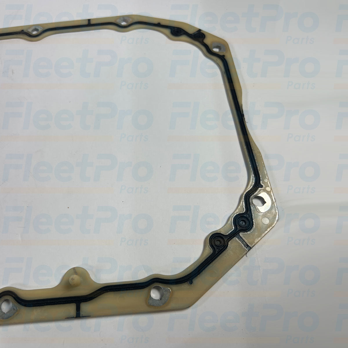Close-up view of molded silicone sealing bead and composite carrier on International 1836197C1 gasket