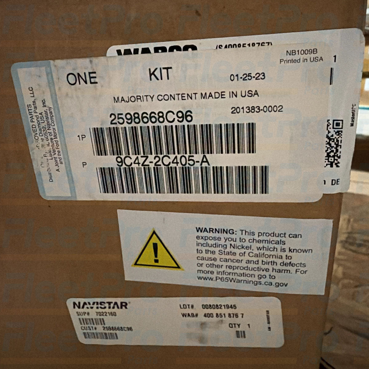 Heavy-duty commercial truck electro-hydraulic brake unit International part number 2598668C96