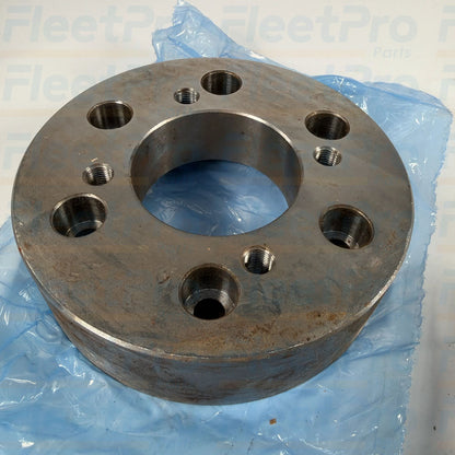Close-up view of precision CNC-machined mounting bolt circle pattern on International 3588711C2