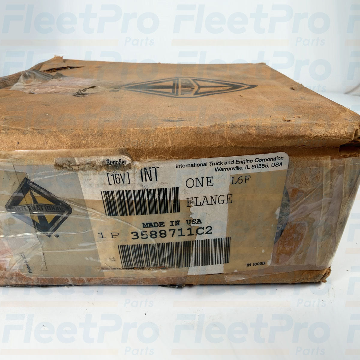 Factory box packaging and genuine Navistar manufacturer part label for 3588711C2