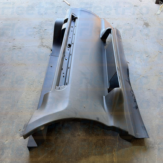 Close-up view of structural mounting bosses and inner reinforcement ribs on International 3726579C91 panel