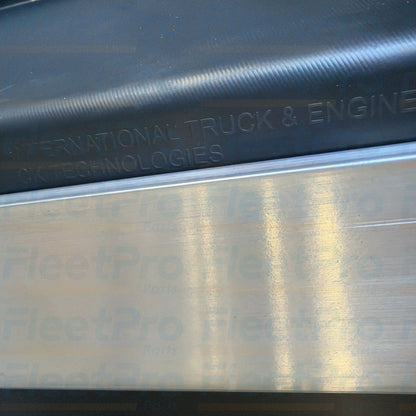 Heavy-duty replacement commercial truck driver side front chassis skirt panel International part number 3726579C91