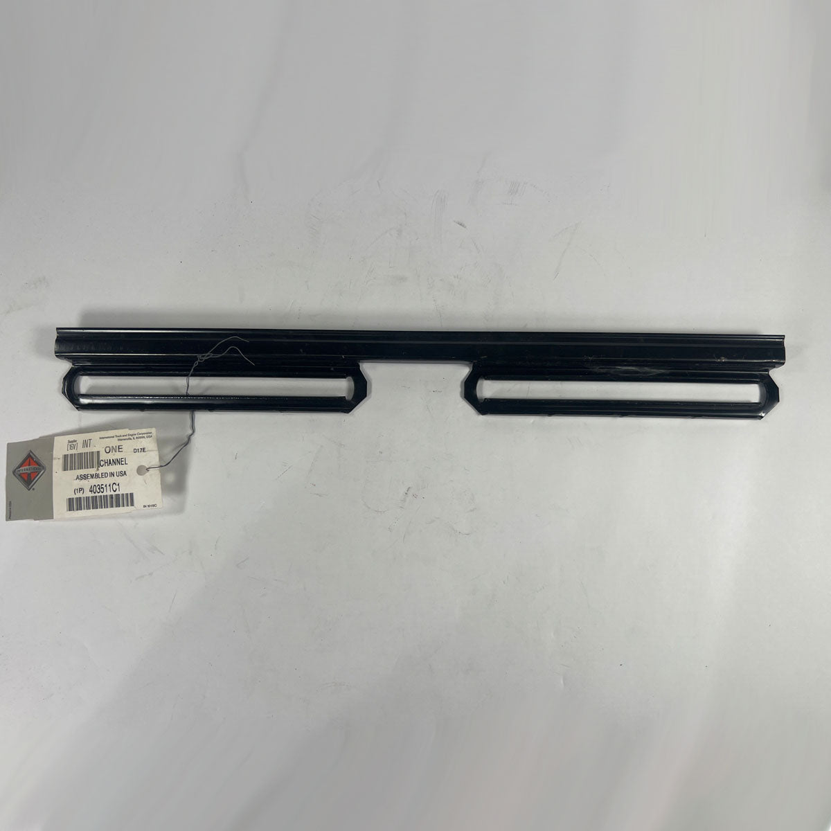 Genuine International 403511C1 heavy-duty truck door glass regulator channel full view