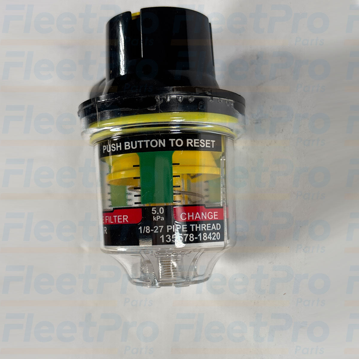 Genuine International 4092479C1 heavy-duty air cleaner restriction indicator gauge full front view