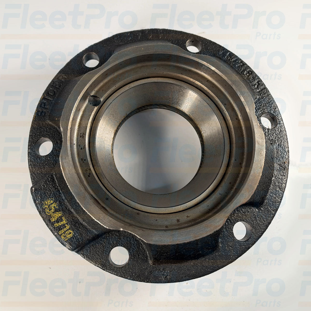 Close-up view of precision ground contact surface on International 454719C91 bearing retainer