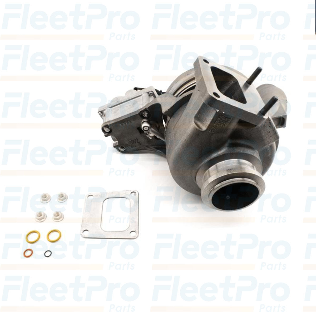 Precision compressor wheel and inlet detail on International 5010575R91 turbocharger