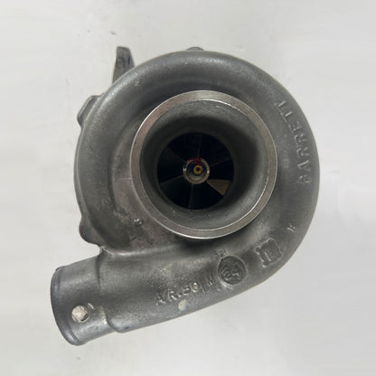 Remanufactured International 991535C91 turbocharger assembly full front perspective view