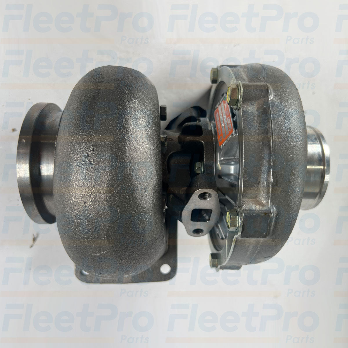 Precision compressor wheel and inlet detail on International 991535C91 Garrett T04E17 turbo