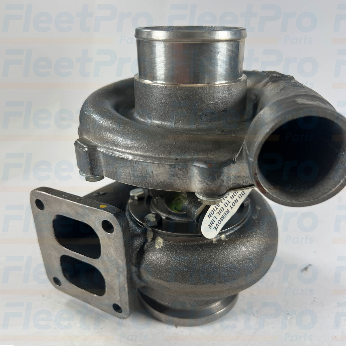 Unboxed perspective layout view of International 991535C91 remanufactured turbocharger