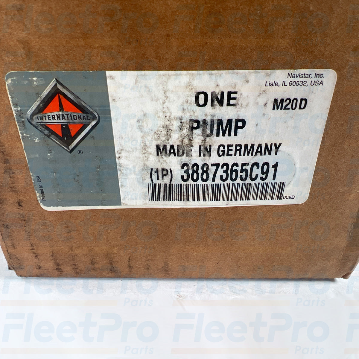 International commercial truck steering pump 3887365C91 replacement part