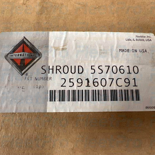 OEM International fan shroud 2591607C91 replacement part