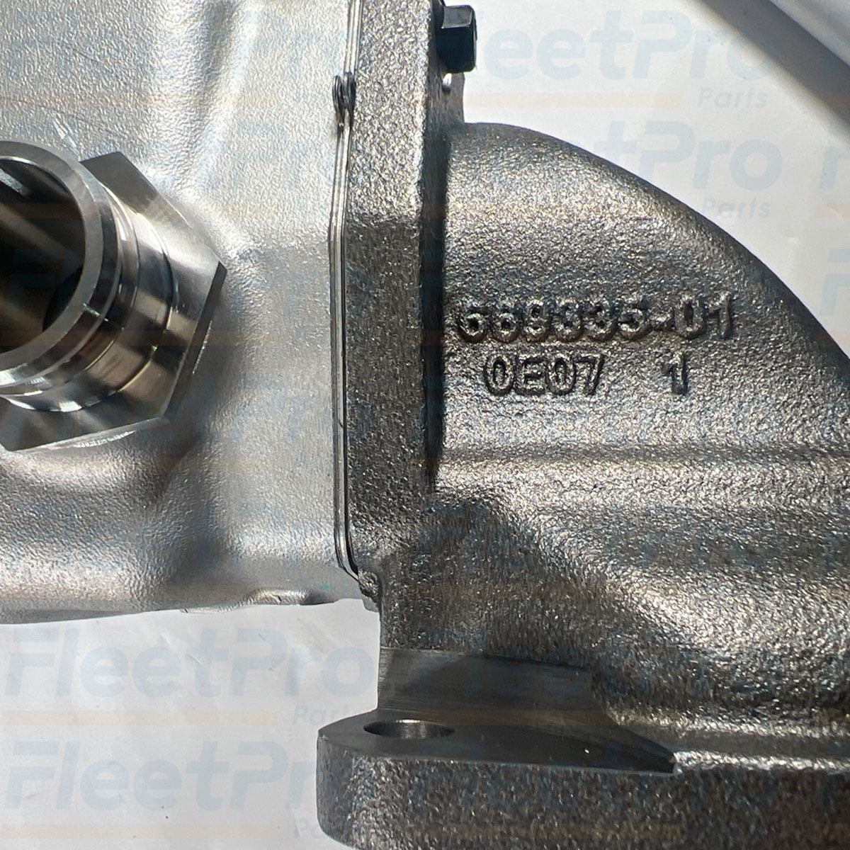 Side profile of International MaxxForce 7 EGR cooler