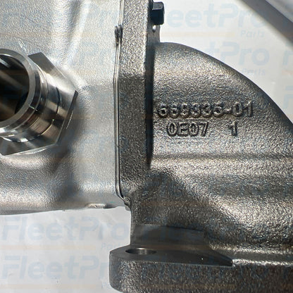 Side profile of International MaxxForce 7 EGR cooler