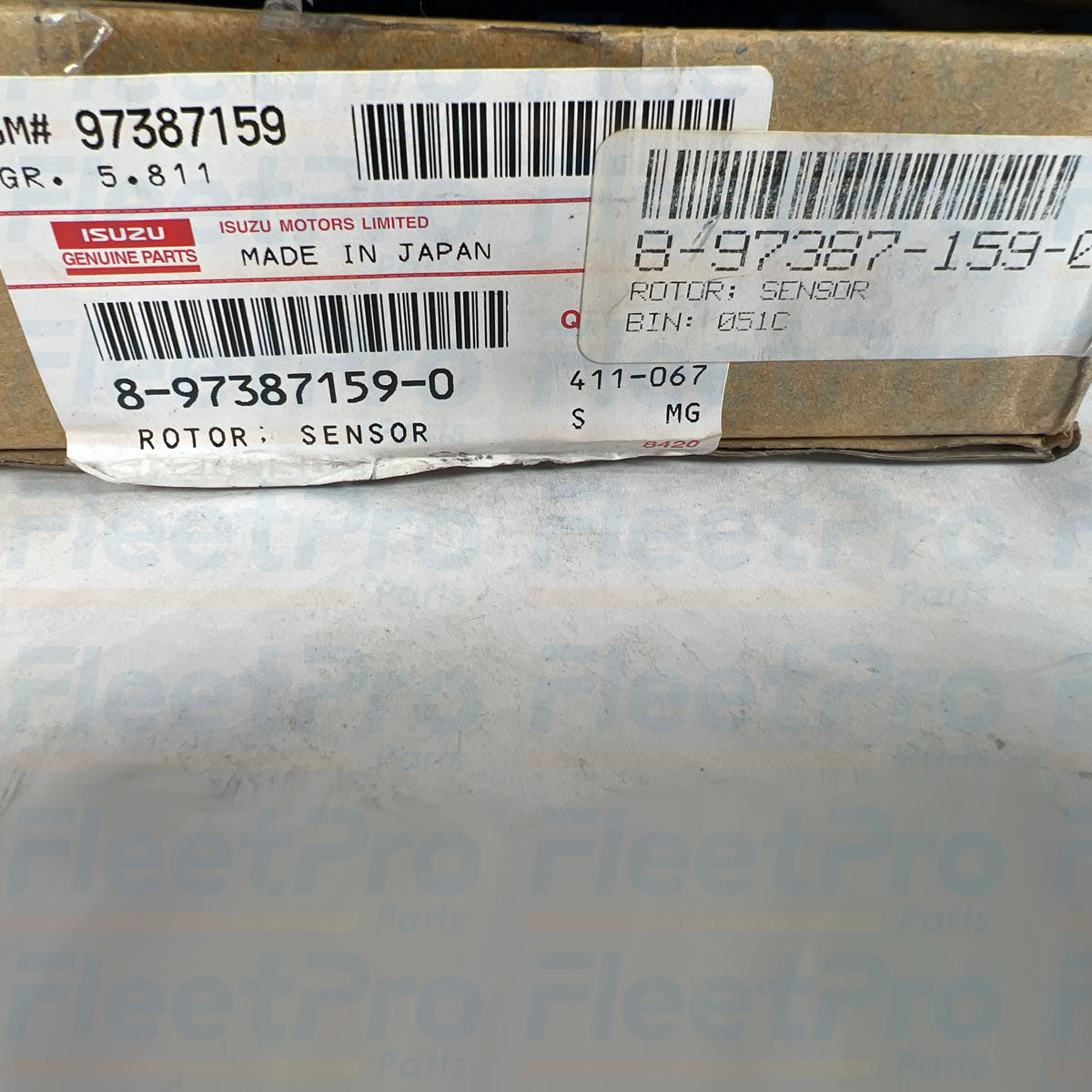 Isuzu wheel rotation monitoring sensor