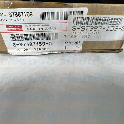 Isuzu wheel rotation monitoring sensor