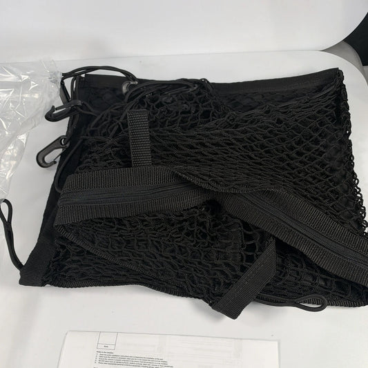 Close-up view of heavy-duty composite mounting hook clip on Kia R5F17-AU601 cargo net