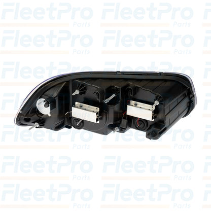 Rear view of Mack 888-5504 Driver Side Headlight with connectors
